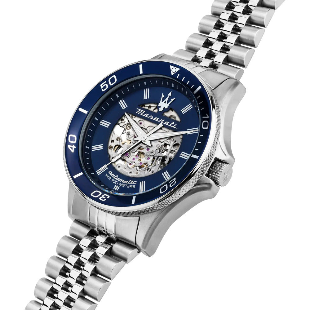 Orologio Automatico MASERATI Sfida Silver/Blue