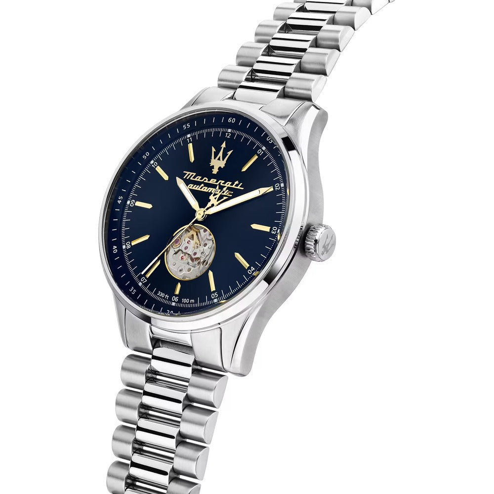 Orologio Automatico MASERATI Sorpasso Silver/Blue