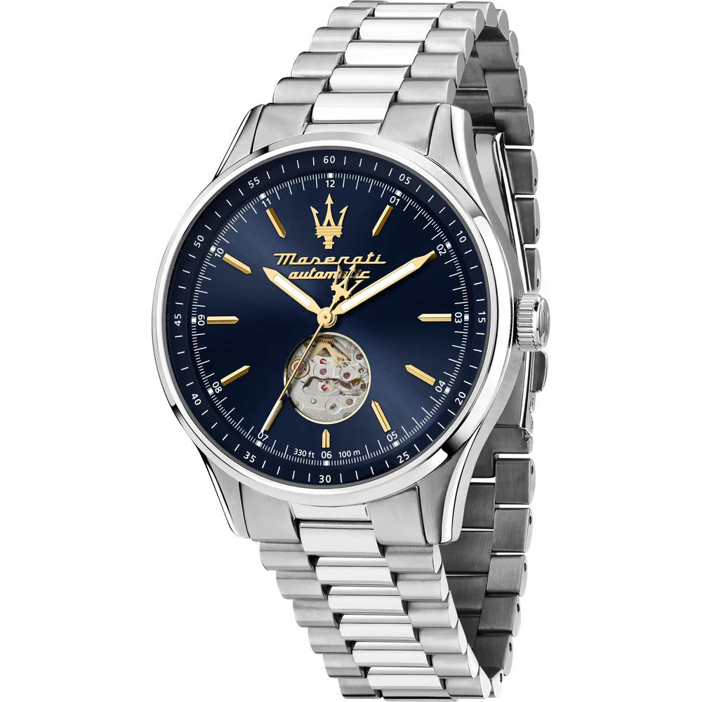 Orologio Automatico MASERATI Sorpasso Silver/Blue