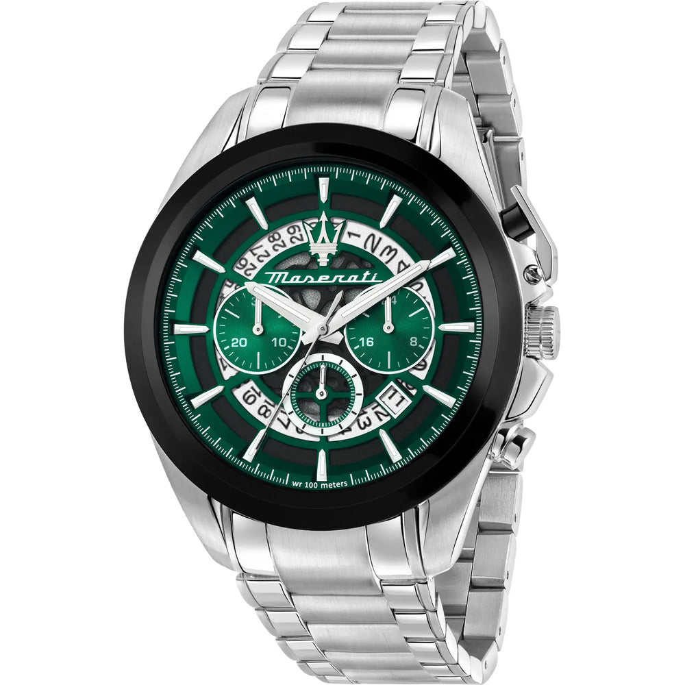 Orologio Cronografo Maserati Traguardo Silver/Green