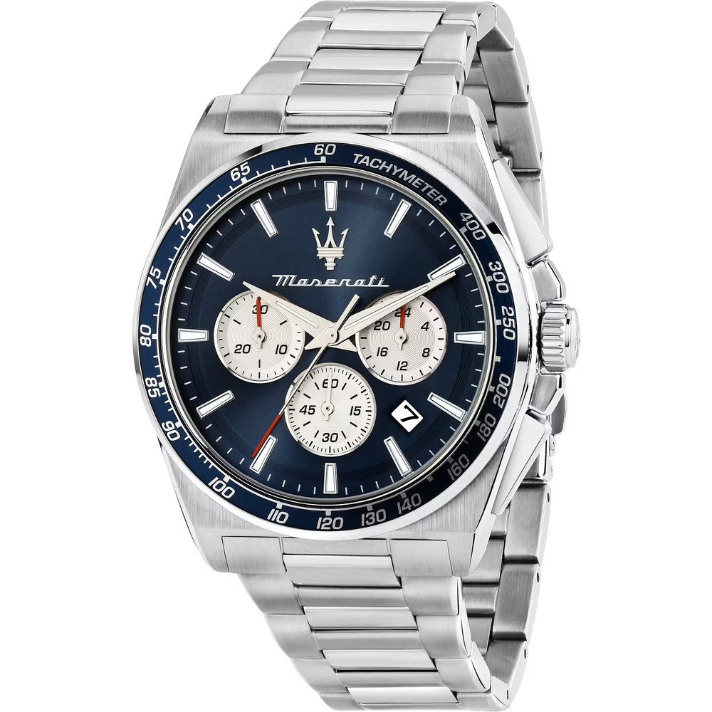 Orologio Cronografo Maserati Velocità Silver/Blue