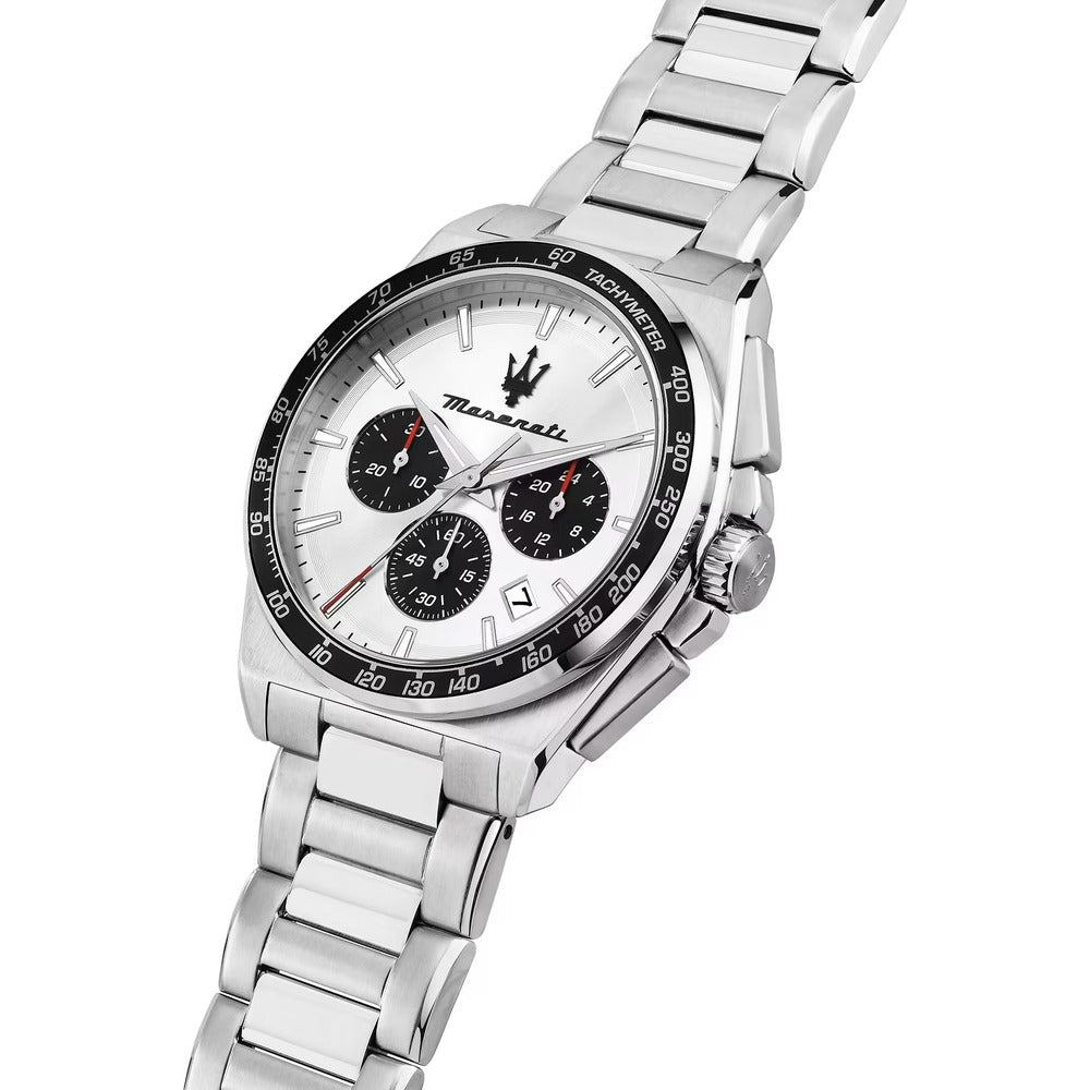 Orologio Cronografo Maserati Velocità Silver