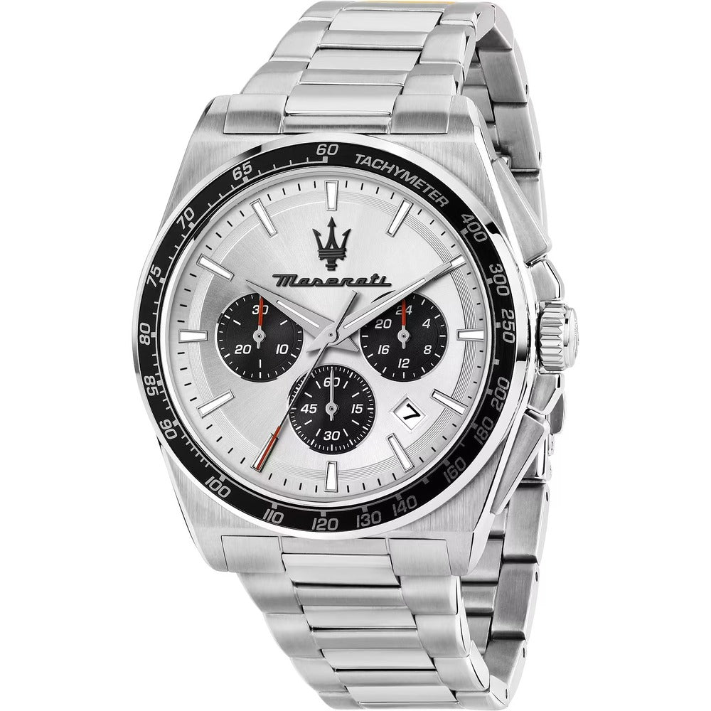 Orologio Cronografo Maserati Velocità Silver