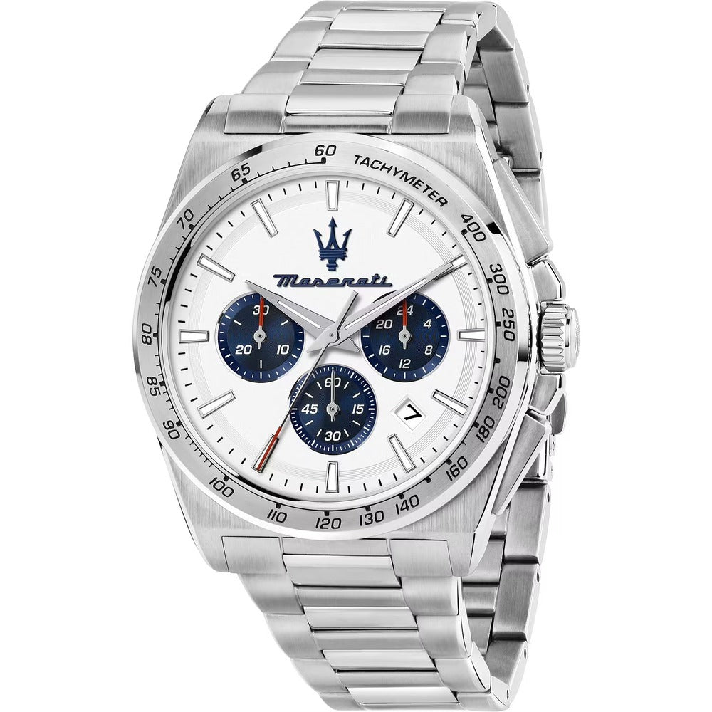 Orologio Cronografo Maserati Velocità Silver/White