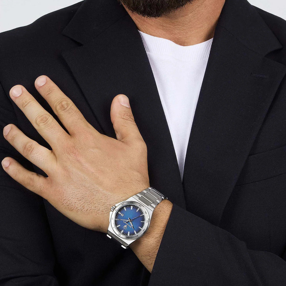 Orologio Maserati Velocità Slim 40mm Silver/Blue