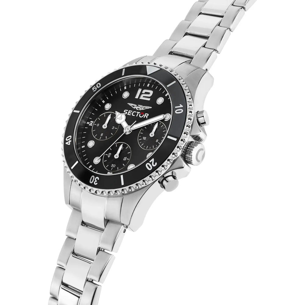 Orologio Uomo Multifunzione SECTOR Silver/Black