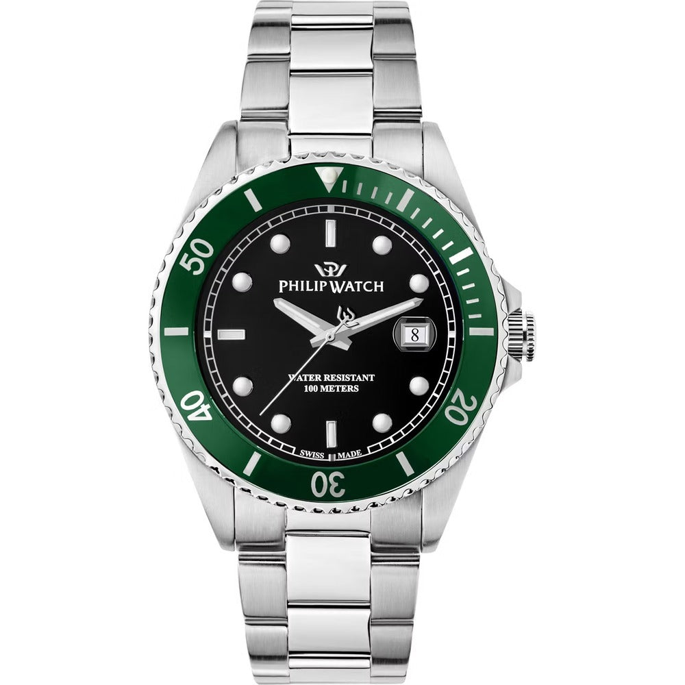 Orologio Uomo PHILIP WATCH Caribe Silver/Green