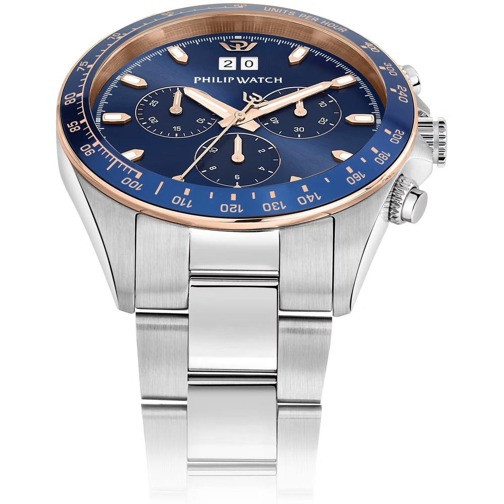 Orologio Cronografo Philip Watch Caribe Sport Silver/Blue