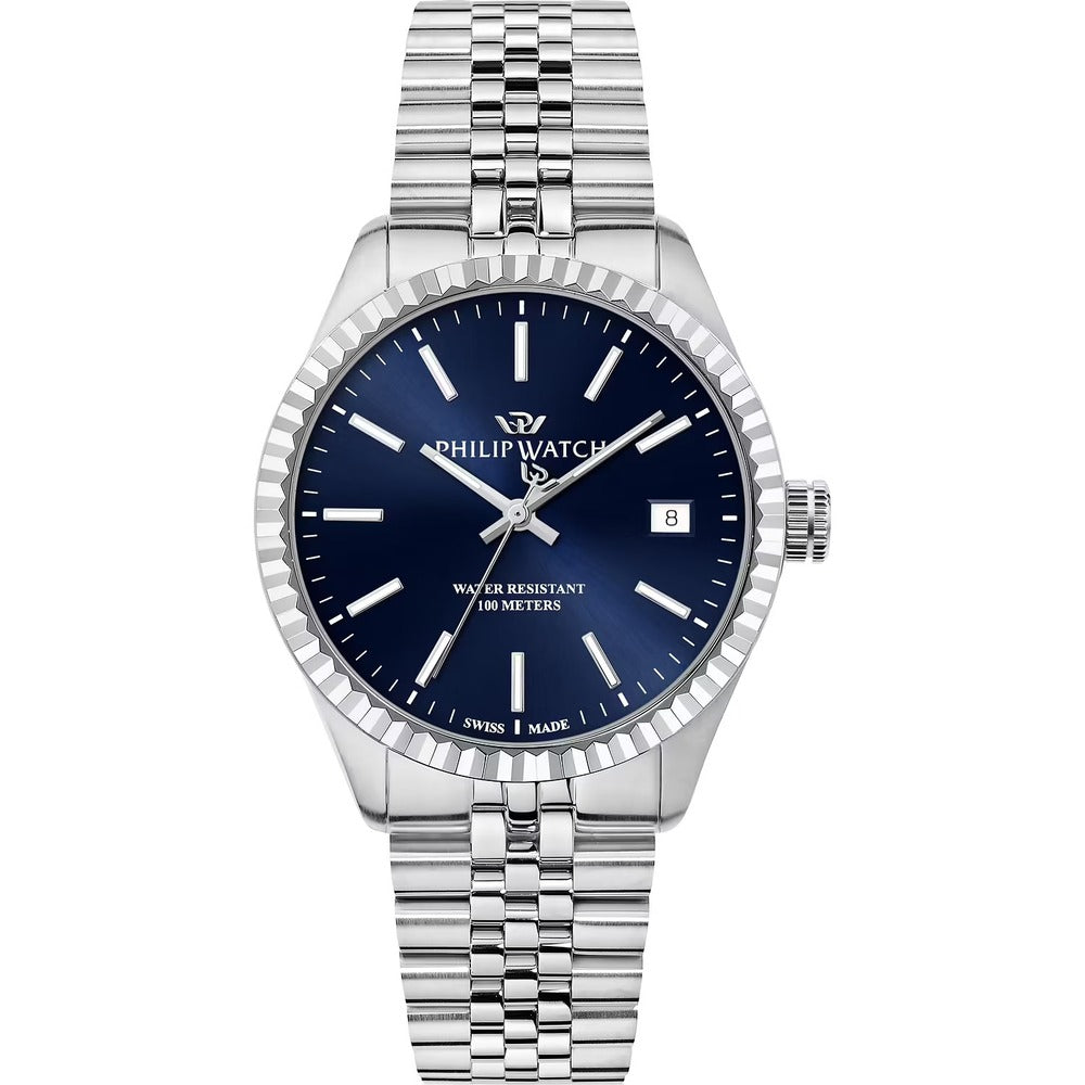 Orologio Uomo PHILIP WATCH Caribe Urban Silver/Blue 39 mm