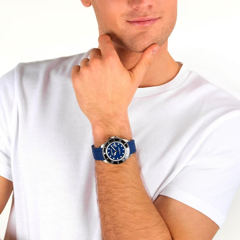 Orologio Sector 230 Silver/Blue 43 mm