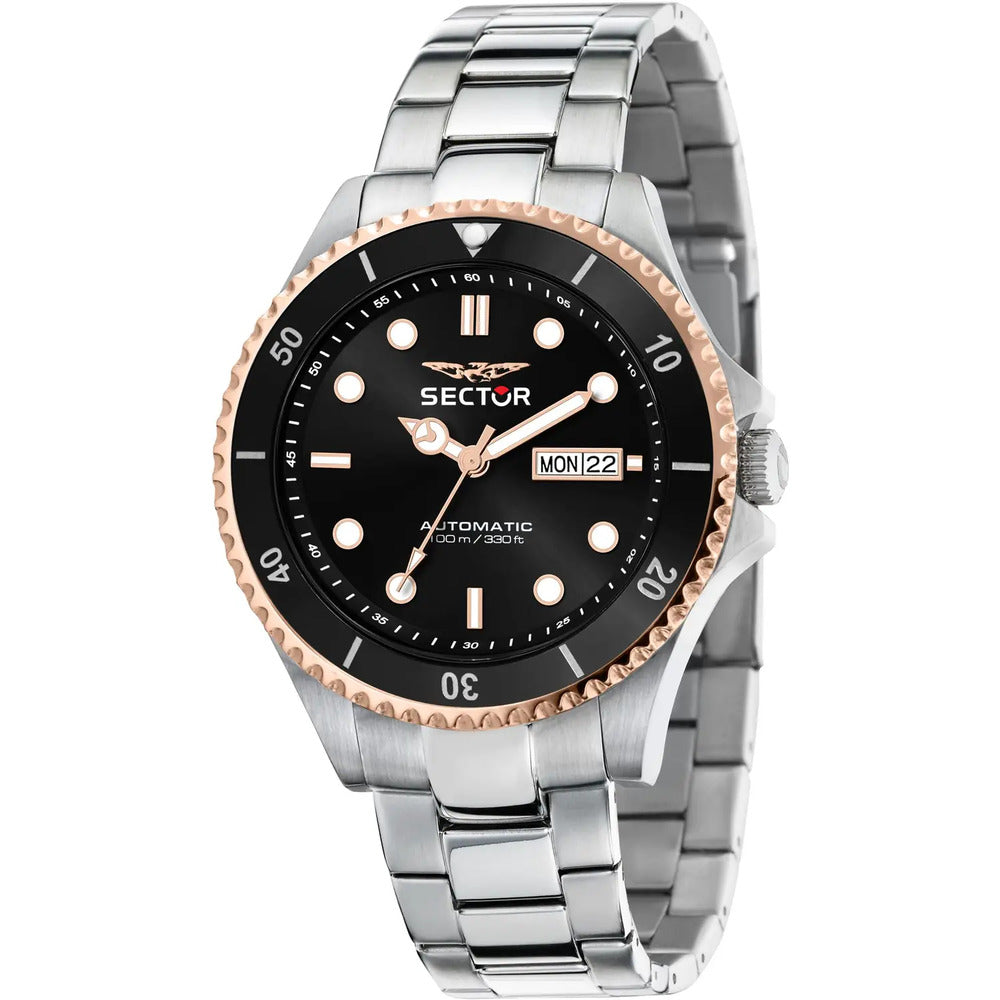 Orologio Uomo SECTOR Silver/Black/Rosegold
