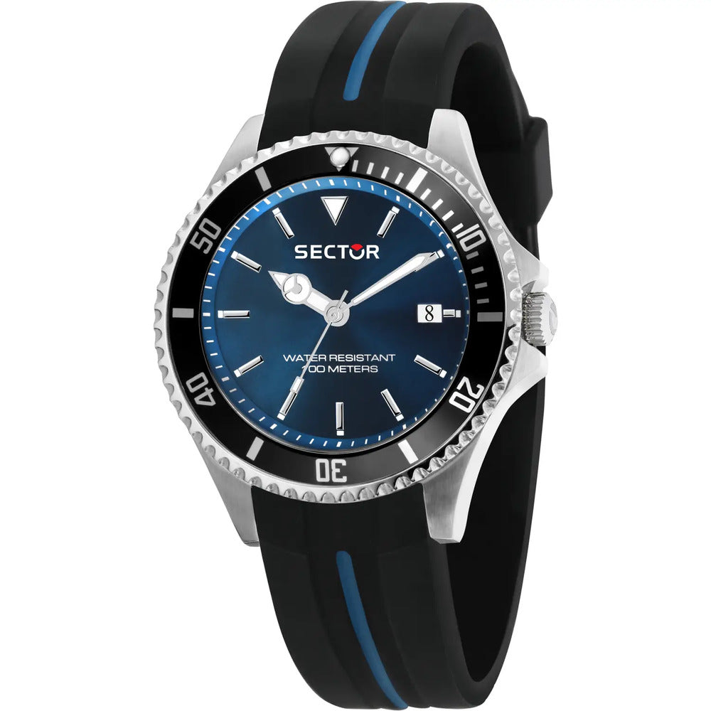 Orologio da Uomo SECTOR Silver/Black/Blue