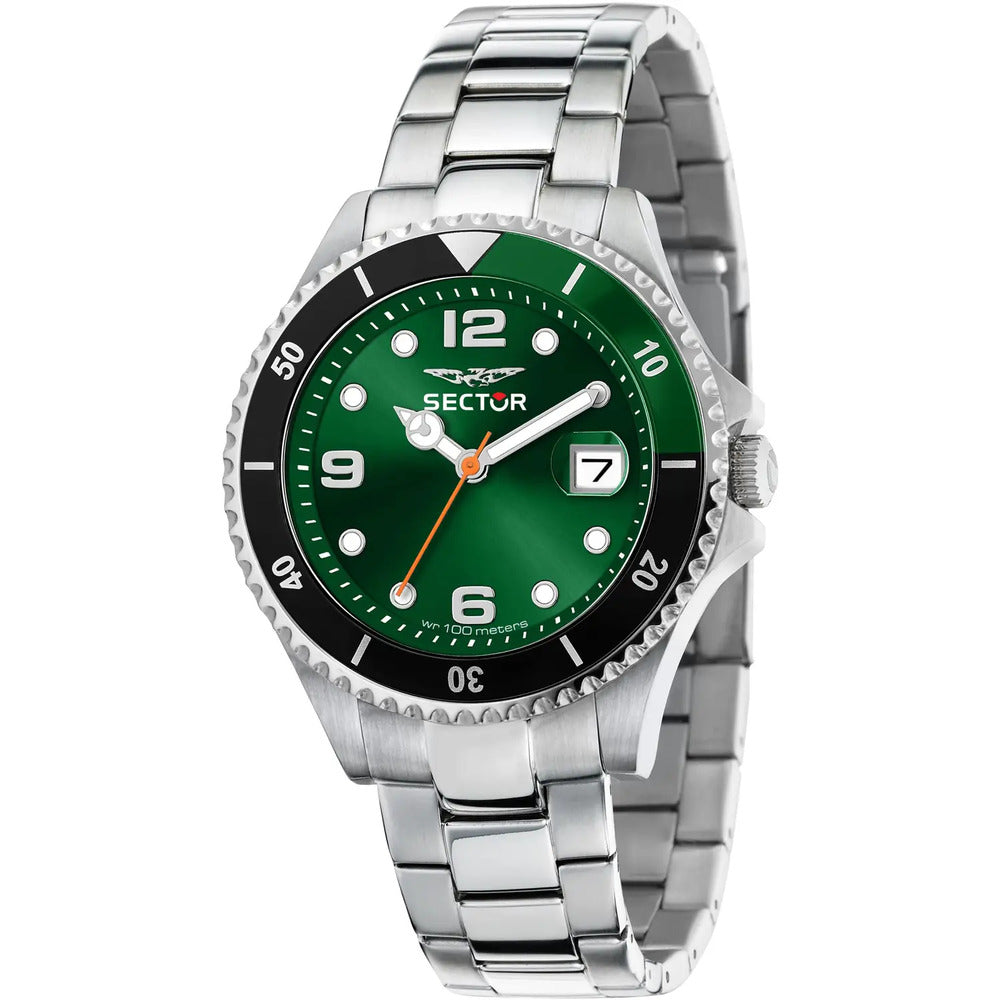 Orologio Uomo SECTOR Silver/Green/Black