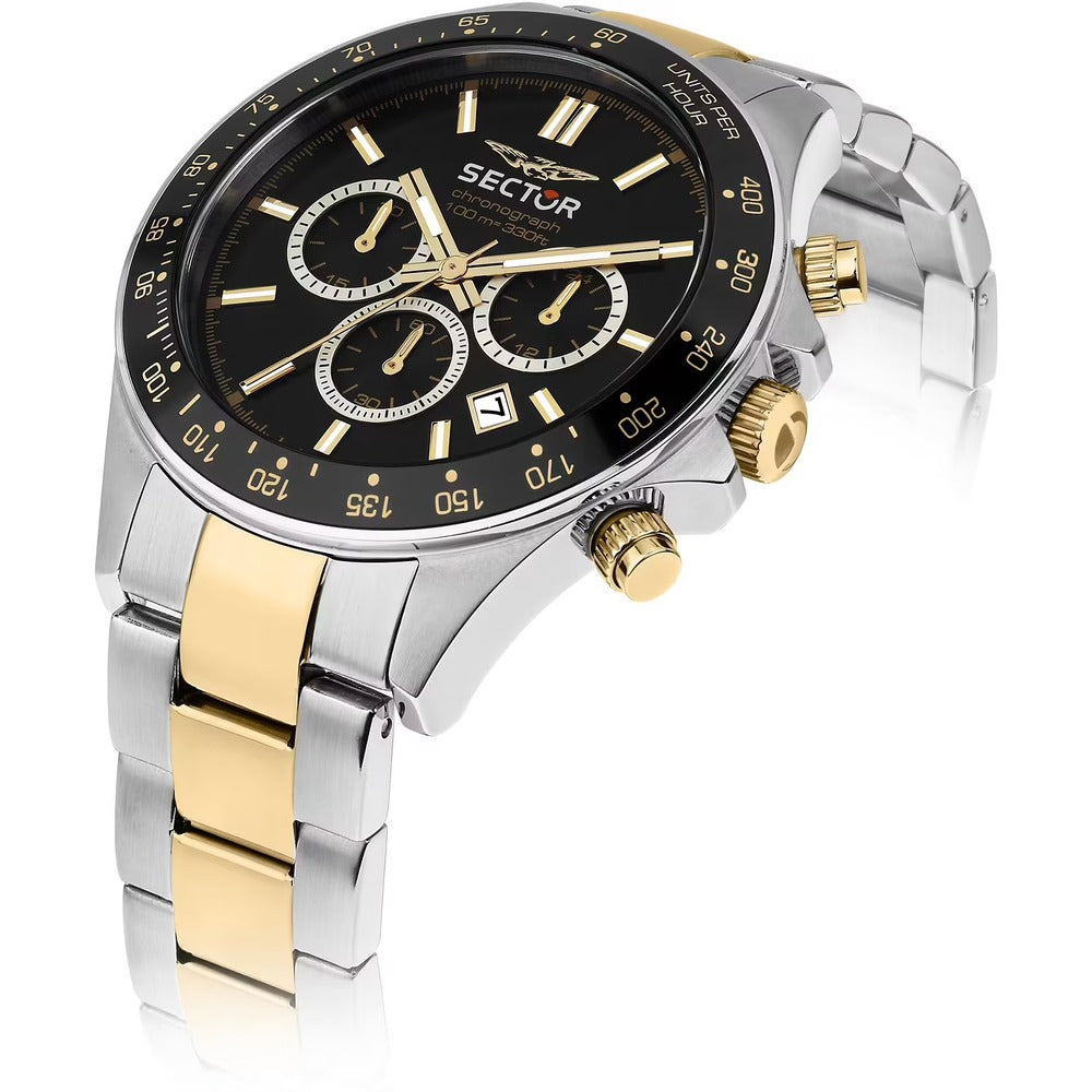 Orologio Cronografo da Uomo SECTOR Silver/Gold/Black