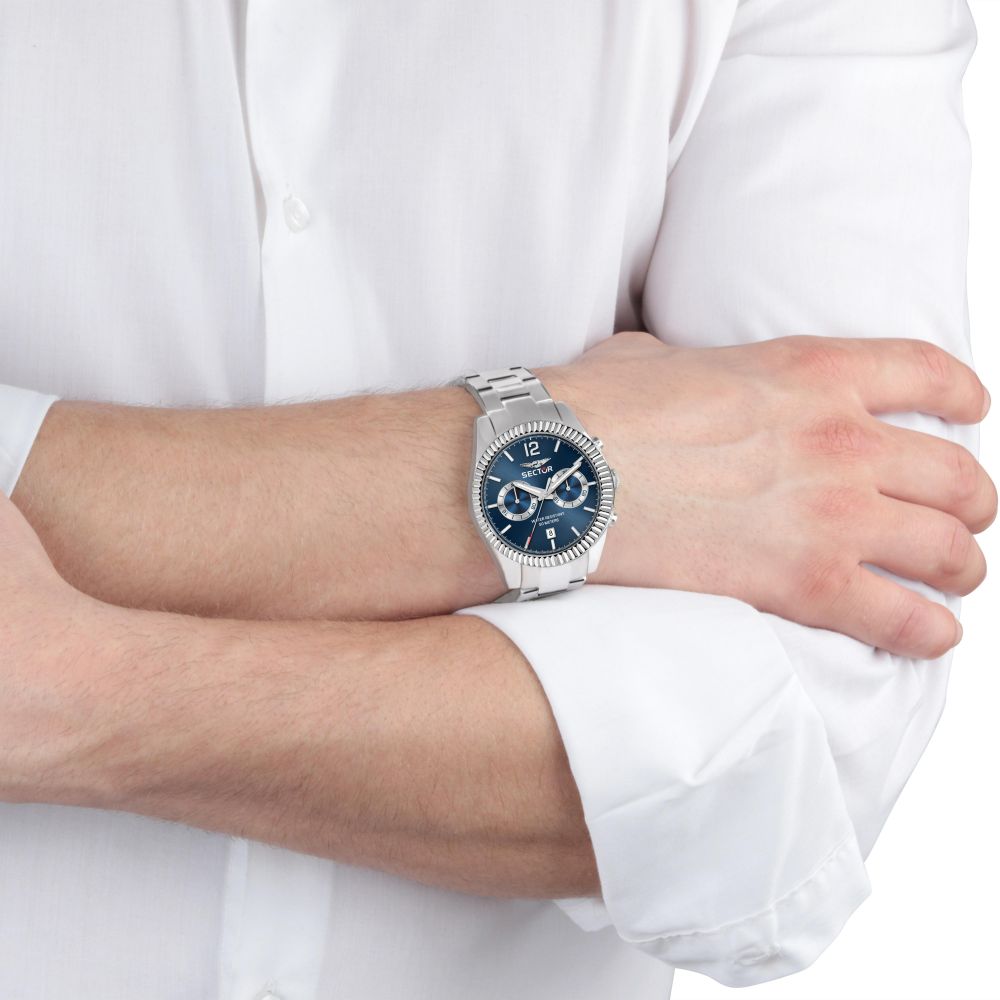 Orologio uomo SECTOR Silver/Blue