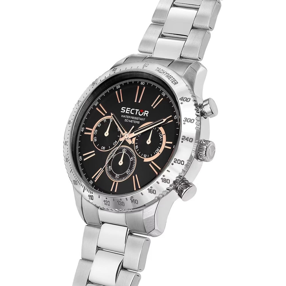 Orologio Uomo SECTOR Black/Rosegold