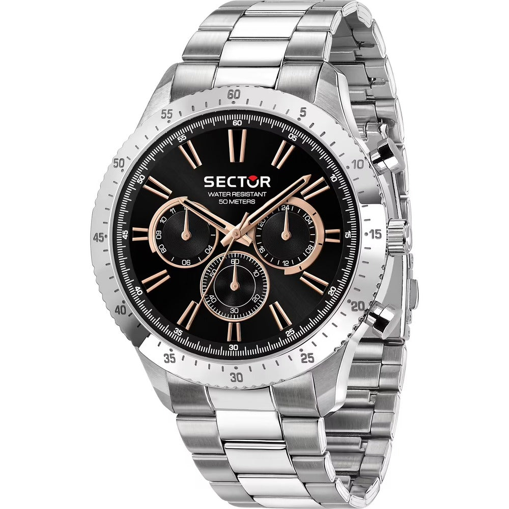 Orologio Uomo SECTOR Black/Rosegold