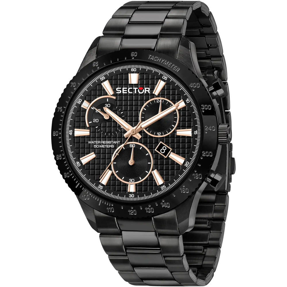 Orologio Uomo SECTOR Black/Rosegold