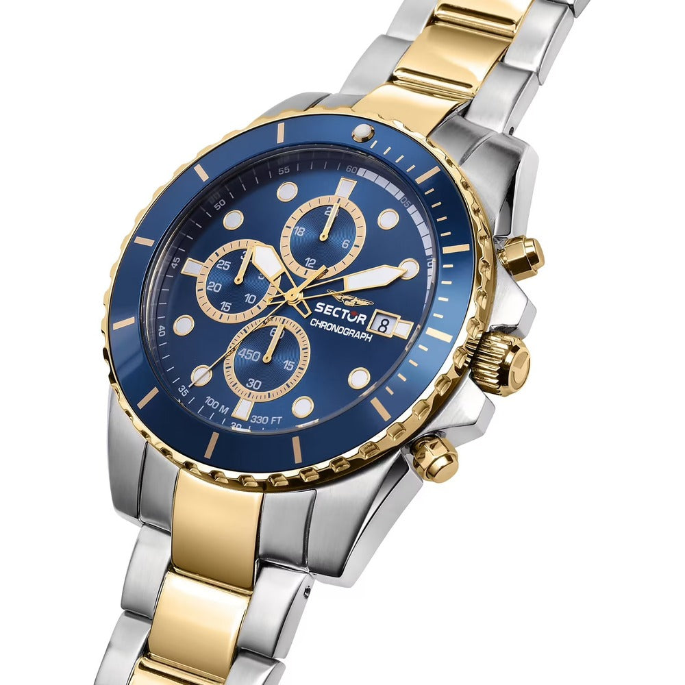 Orologio Cronografo SECTOR Silver/Gold/Blue