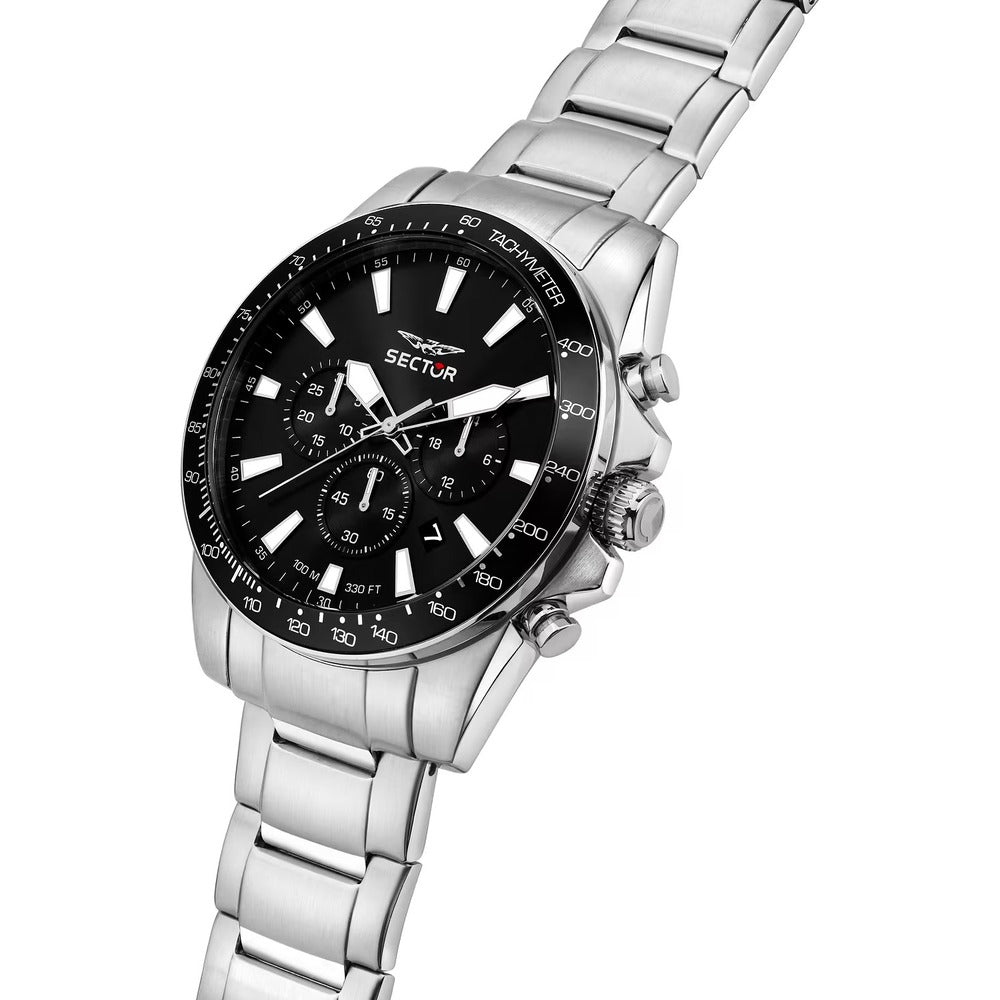 Orologio Cronografo SECTOR Silver/Black