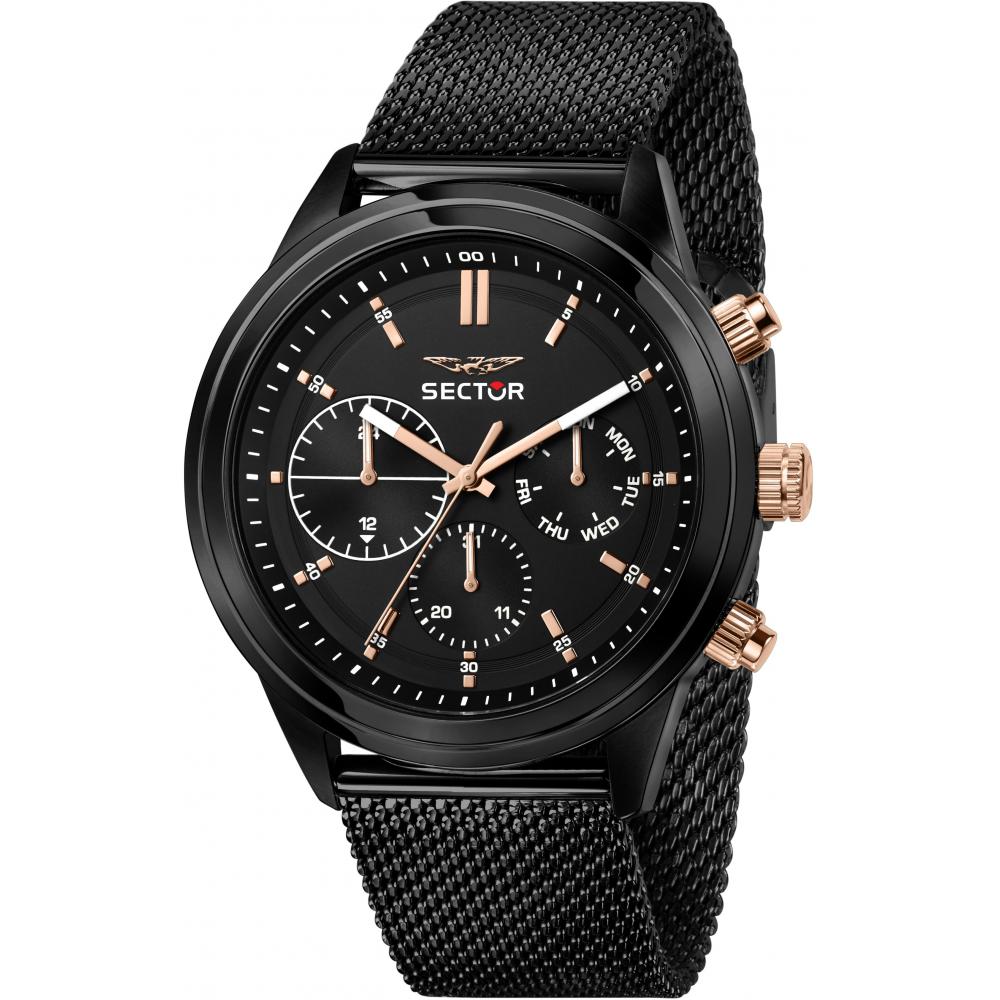 Orologio Uomo SECTOR Black/Rosegold