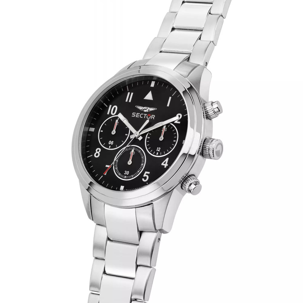 Orologio multifunzione Uomo SECTOR Silver/Black