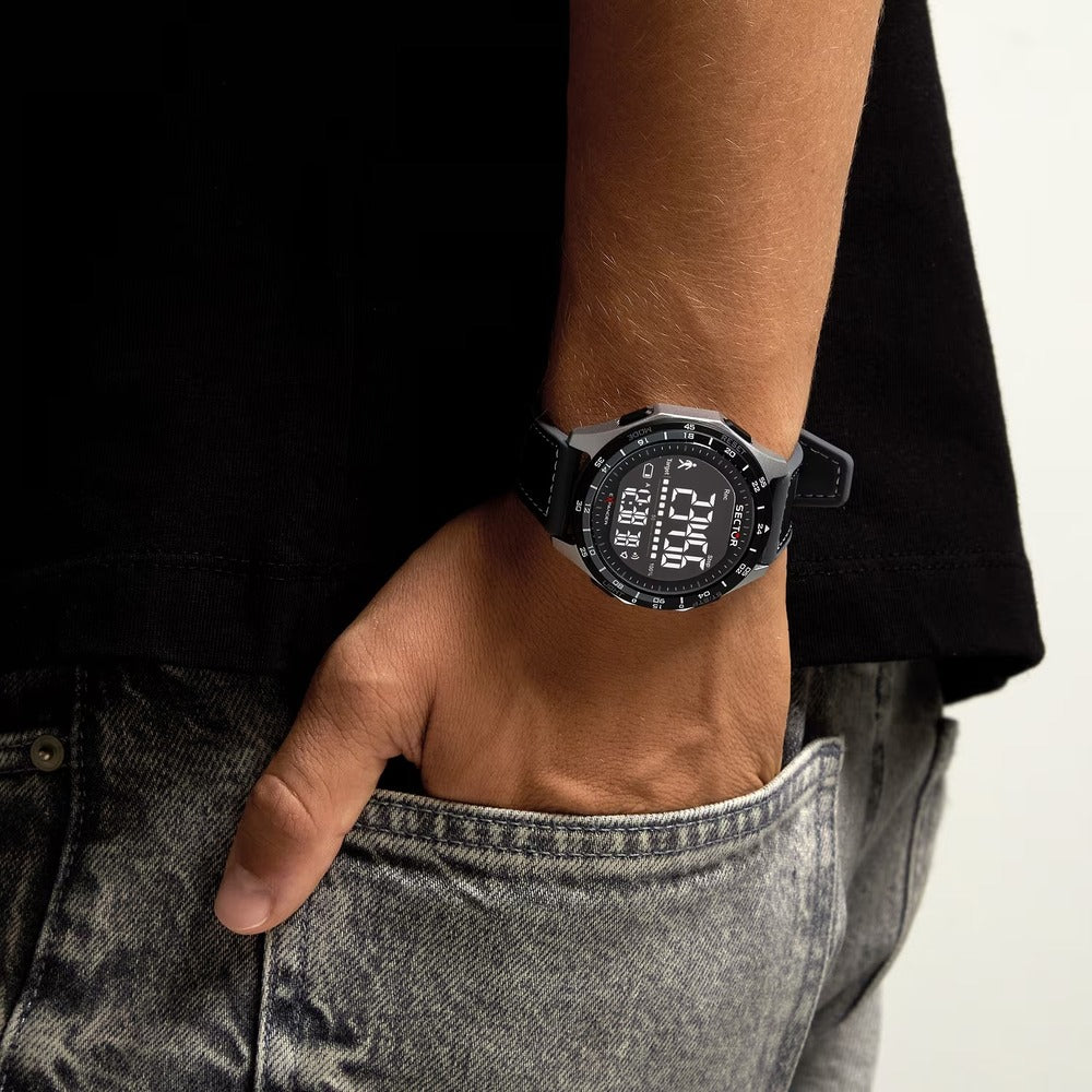 Orologio Digitale Sector EX-53 Nero e Grigio 47 mm