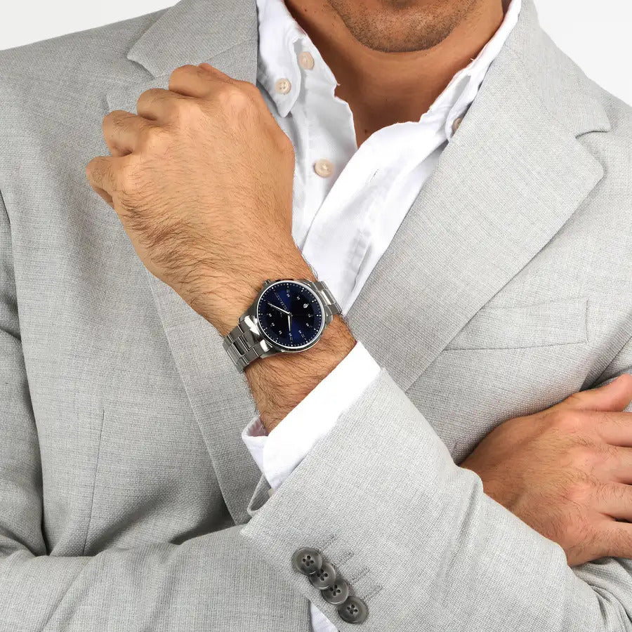 Orologio Trussardi T Bridge Silver/Blue mm