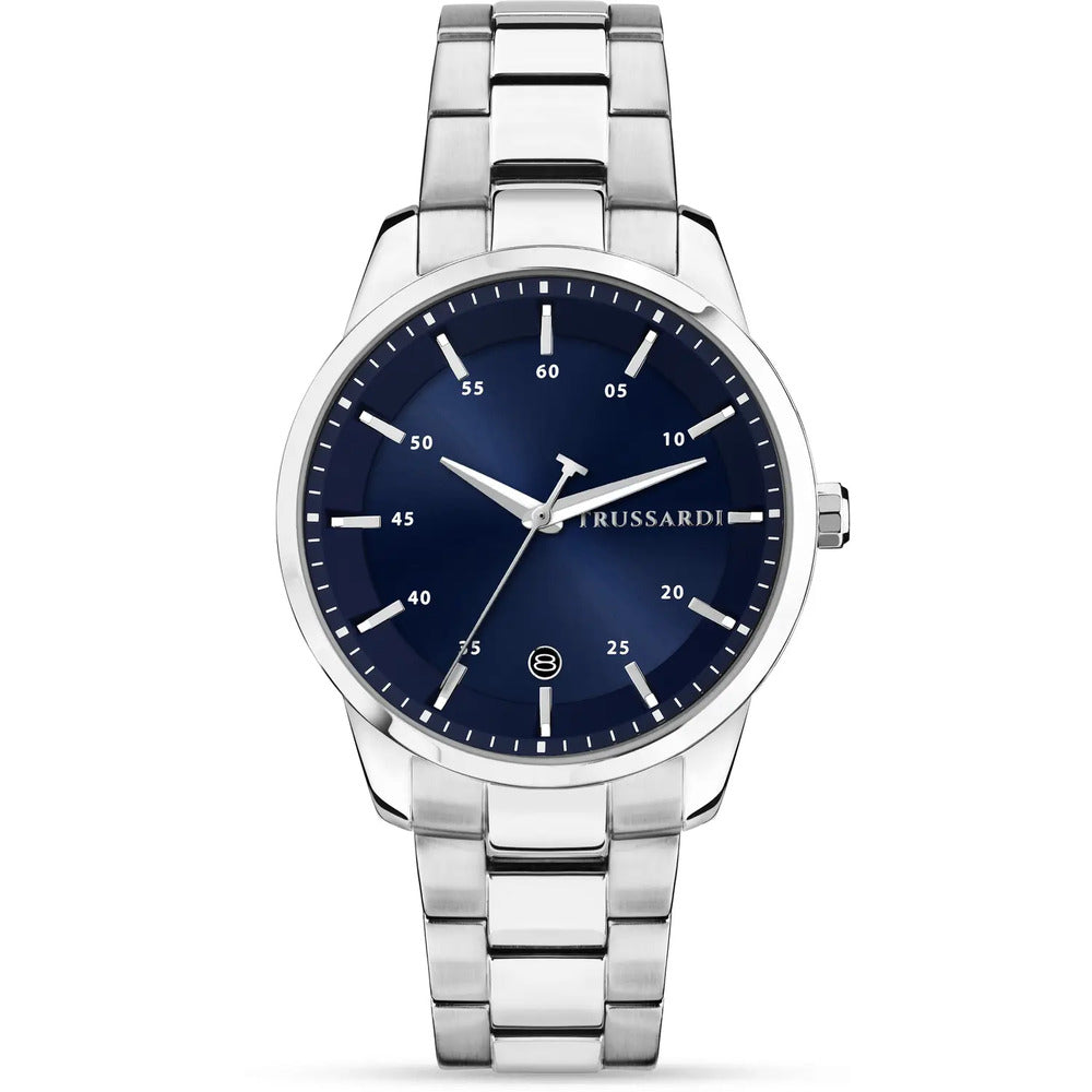 Orologio Trussardi T Bridge Silver/Blue mm