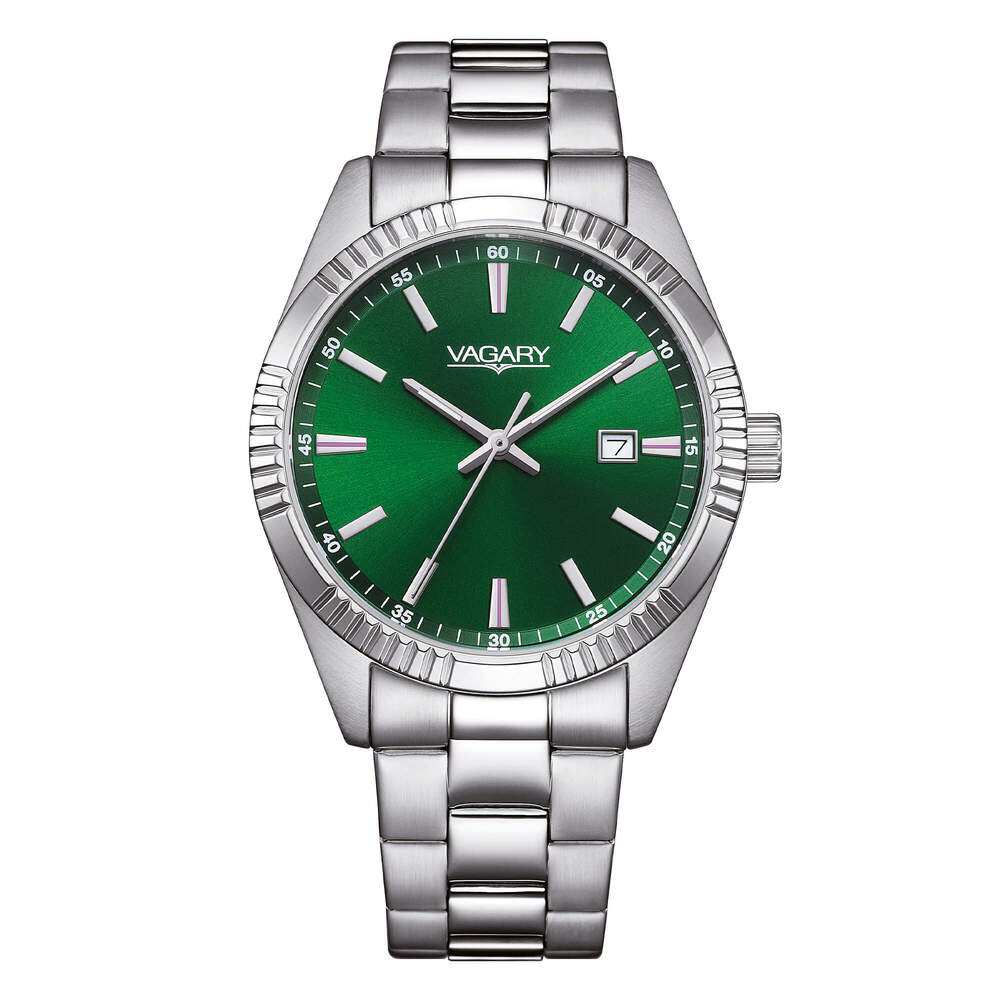 Orologio VAGARY by CITIZEN Timeless Silver Green