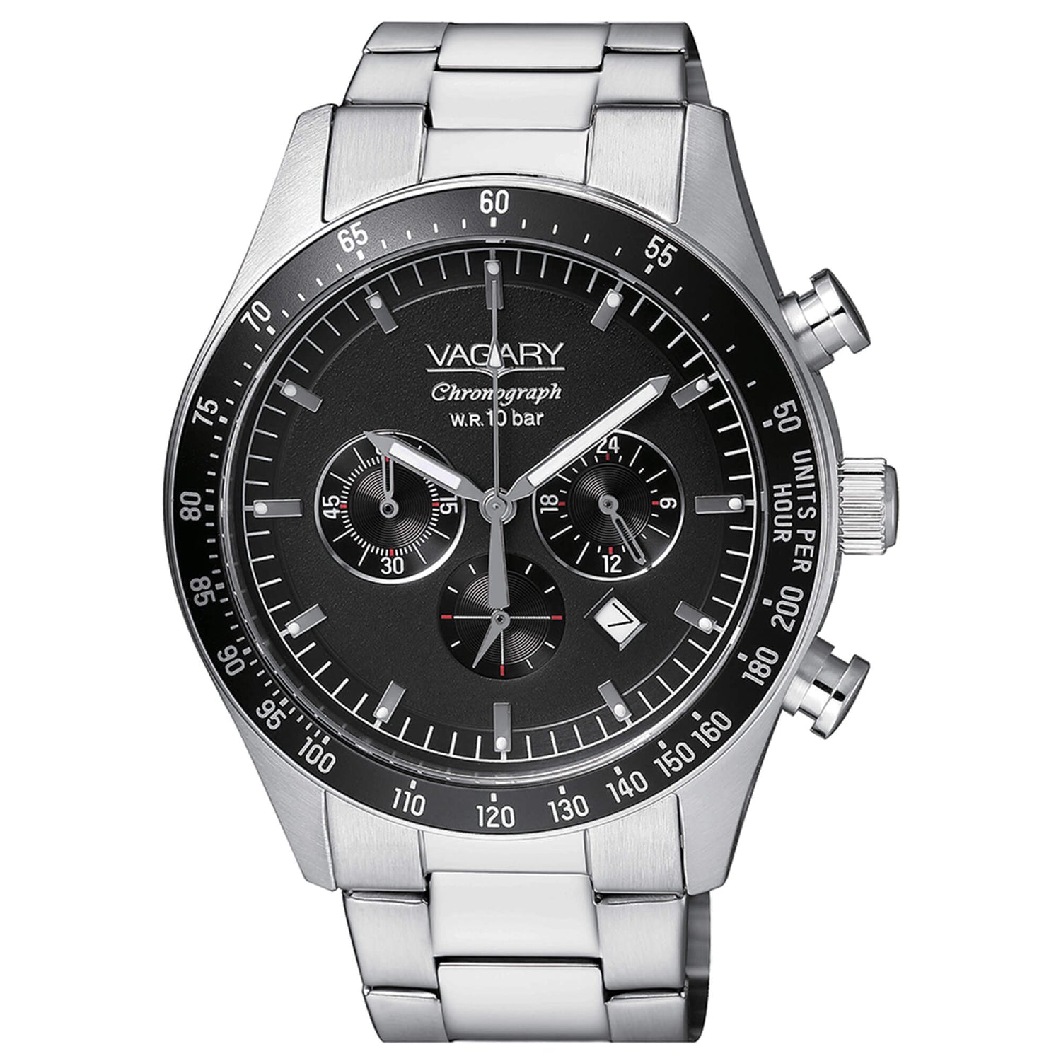 Orologio cronografo uomo Vagary by CITIZEN Rockwell Crono Black