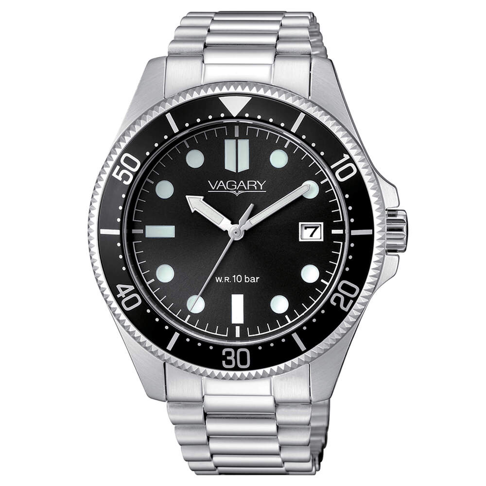 Orologio VAGARY by CITIZEN Aqua39 Silver Black