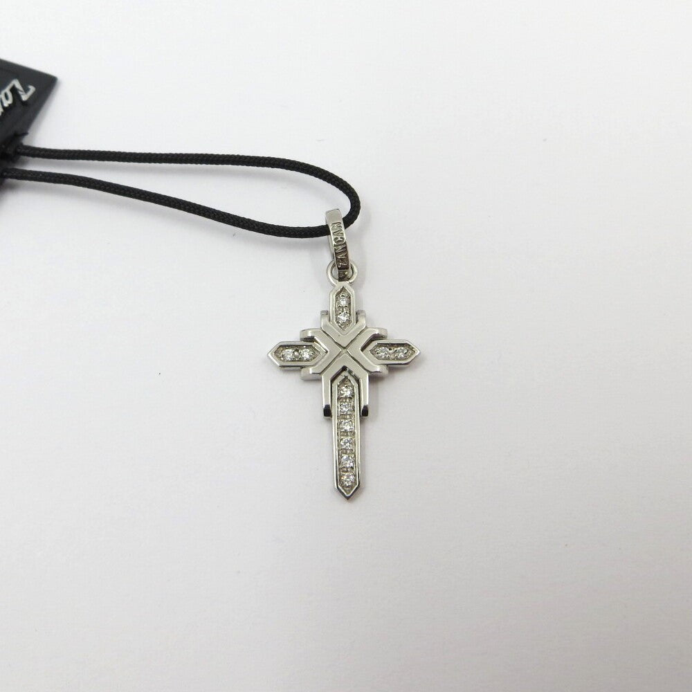 Pendente Croce ZANCAN Oro e Diamanti