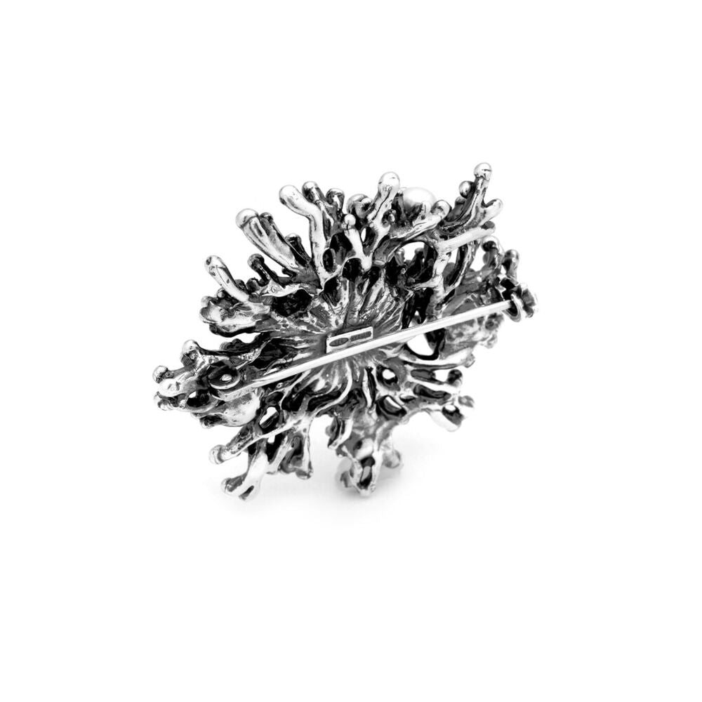 Spilla Giovanni Raspini Anemone Argento e Perle
